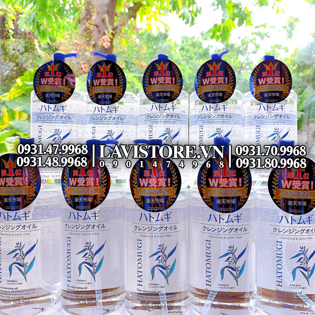 (03/2026) Nước tẩy trang Hatomugi 500ml