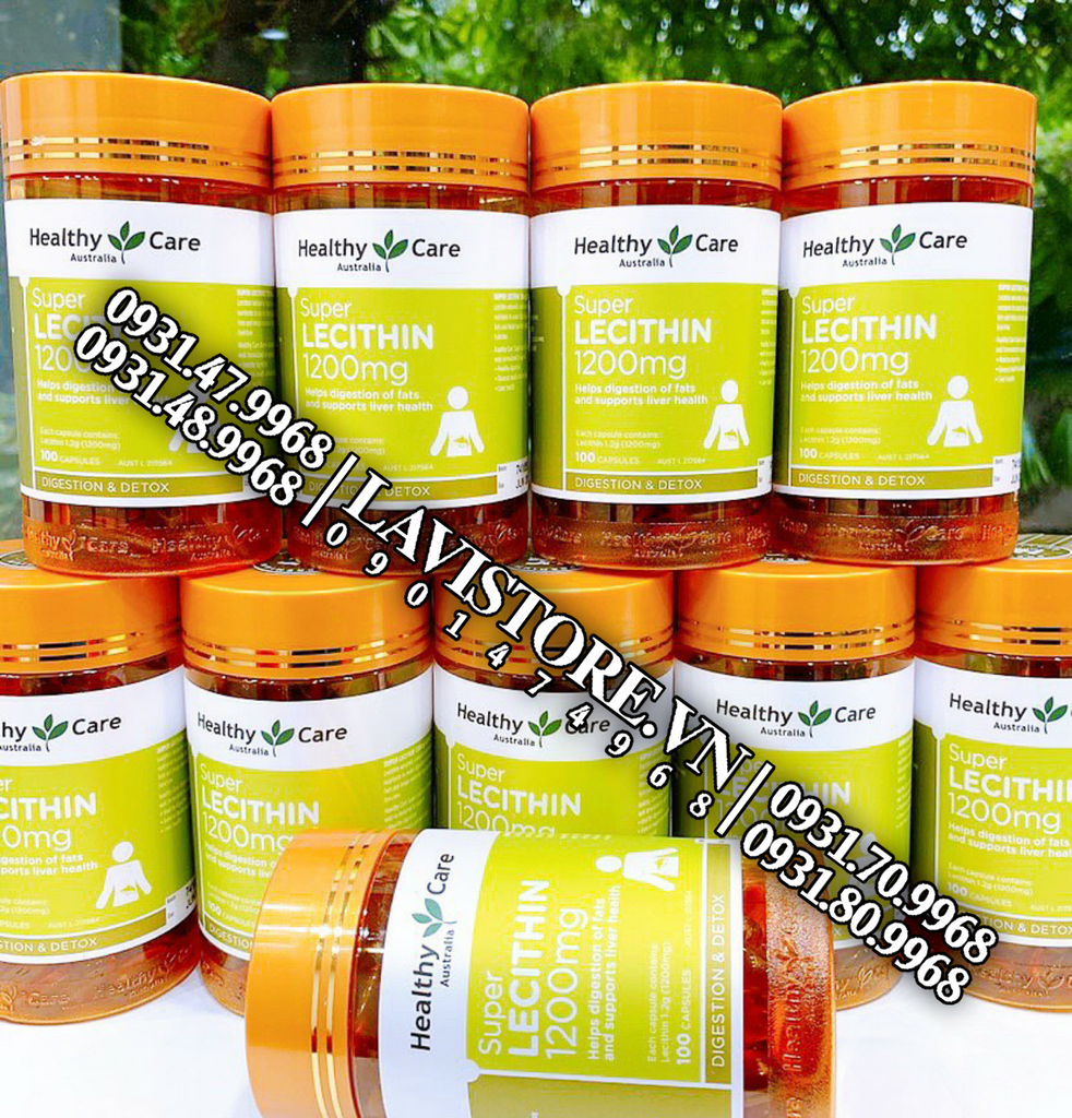 (11/2025-02/2026) Mầm đậu nành Super Lecithin 1200mg Healthy Care 100v
