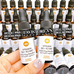(11/2025) Vitamin D3 + K2 MK7 Sunday Natural 20ml