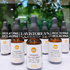 (11/2025) Vitamin D3 + K2 MK7 Sunday Natural 20ml