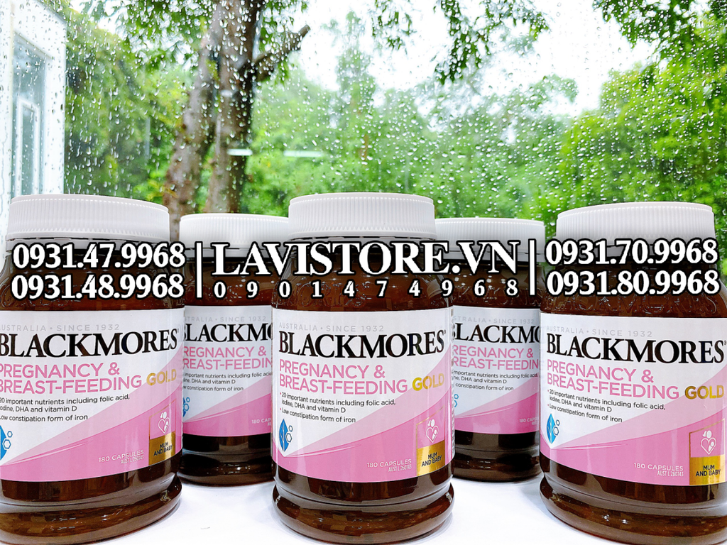(04-07/2025) Bổ bầu Blackmores Pregnancy & Breast Feeding Gold 120v