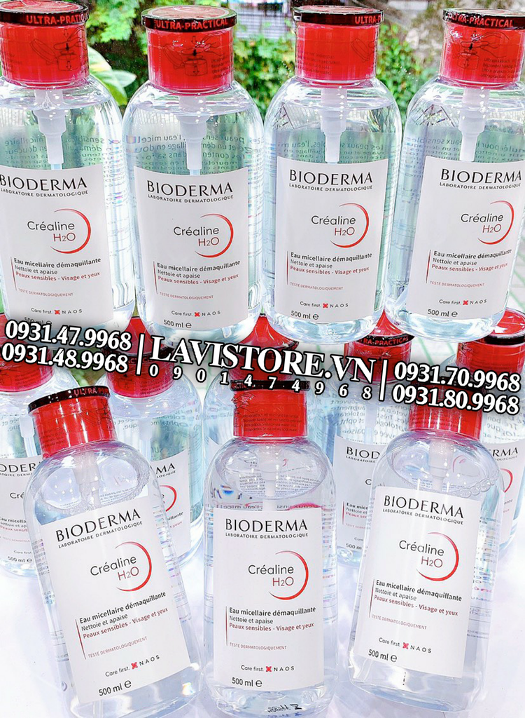 (07/2026) Tẩy trang Bioderma NẮP NHÚN 850ml - MÀU HỒNG