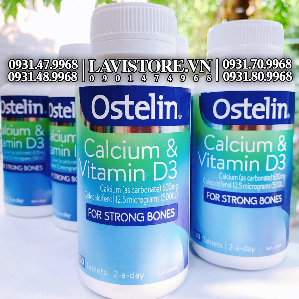 (09/2026) Ostelin Calcium & Vitamin D3 130v