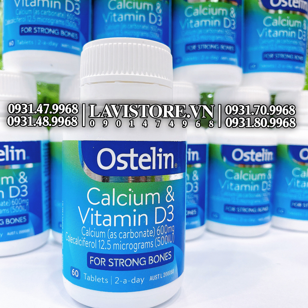 (09/2026) Ostelin Calcium & Vitamin D3 130v