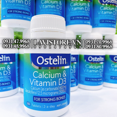 (09/2026) Ostelin Calcium & Vitamin D3 130v