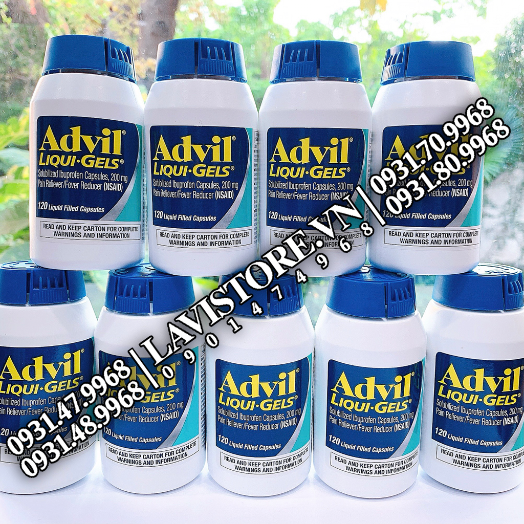 (08/2023) Thuốc giảm đau Advil 200v dạng Gel