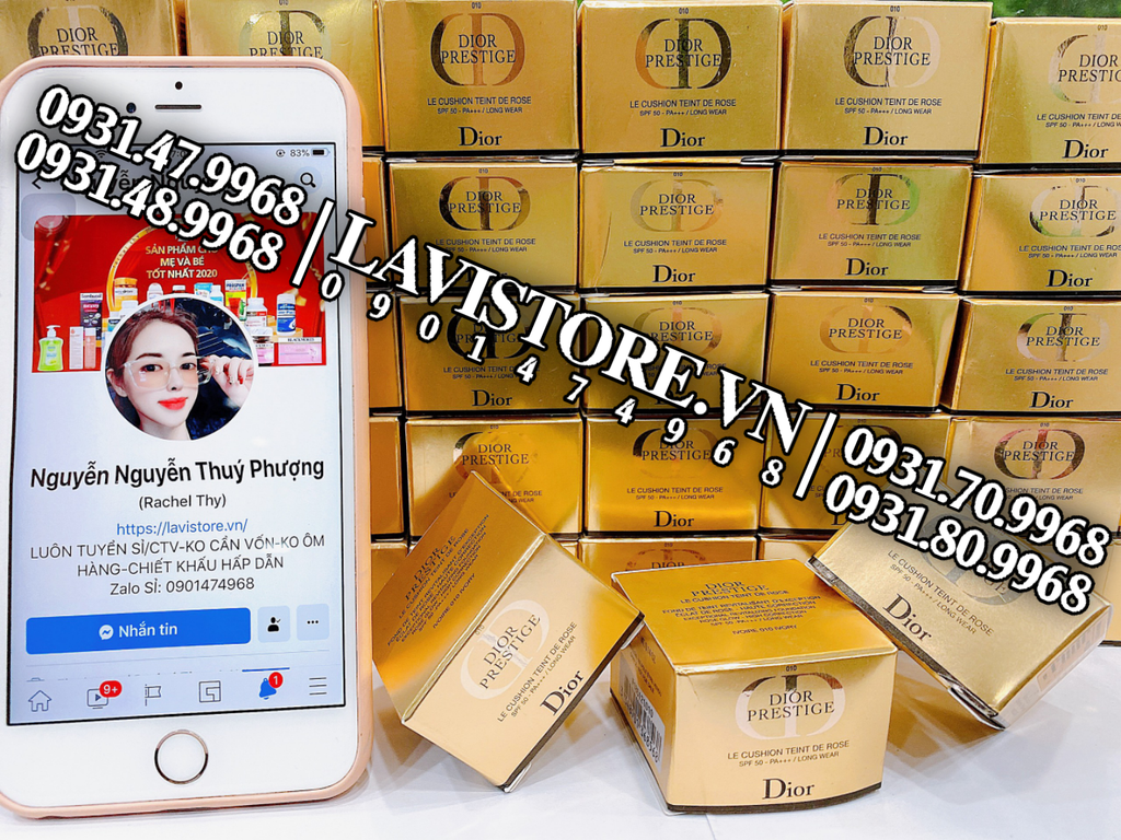 (07/2026) Cushion Dior mini 4g HỘP VÀNG