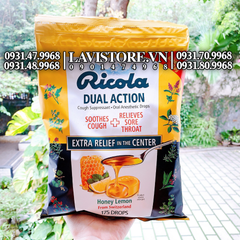 09/2023 (Tách set 26v) Kẹo Trị Ho Ricola Natural Herb Cough Drops 130 viên
