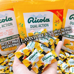 09/2023 (Tách set 26v) Kẹo Trị Ho Ricola Natural Herb Cough Drops 130 viên