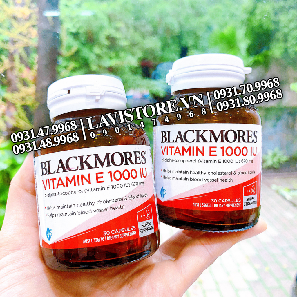 (06/2026) Vitamin E Natural 1000 IU Blackmore 30 viên