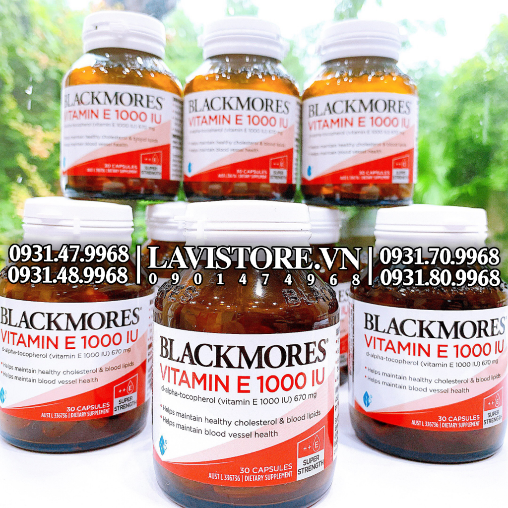 (06/2026) Vitamin E Natural 1000 IU Blackmore 30 viên