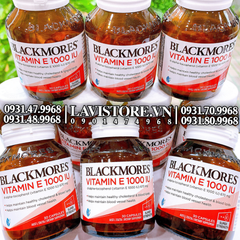 (06/2026) Vitamin E Natural 1000 IU Blackmore 30 viên