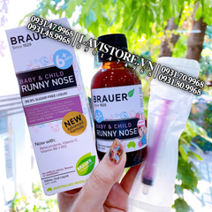 (08/2024) Siro trị sổ mũi Runny Nose Brauer 100ml