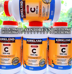 (10/2024) Viên ngậm Vitamin C 500mg Kirkland 500v