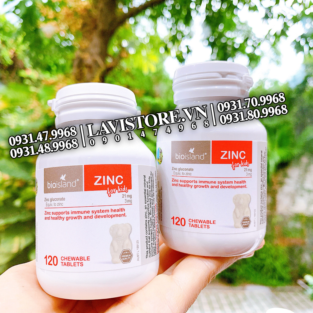 Kẽm ZINC Bioisland Úc 120v