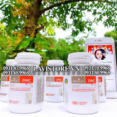 Kẽm ZINC Bioisland Úc 120v