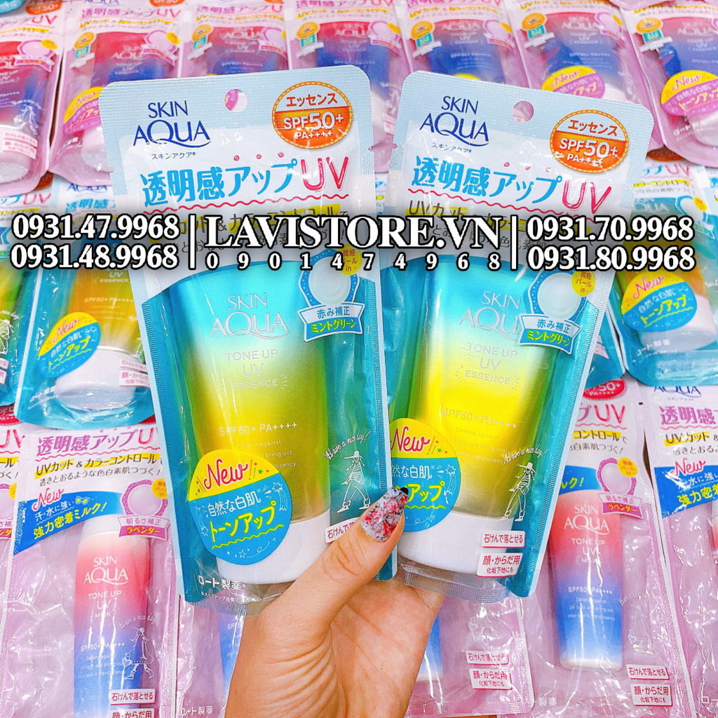 (XANH LÁ) KCN Skin Aqua Tone Up Essence SPF50+ 80g