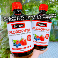 (10/2024) Nước diệp lục Swisse 500ml (Bạc Hà)