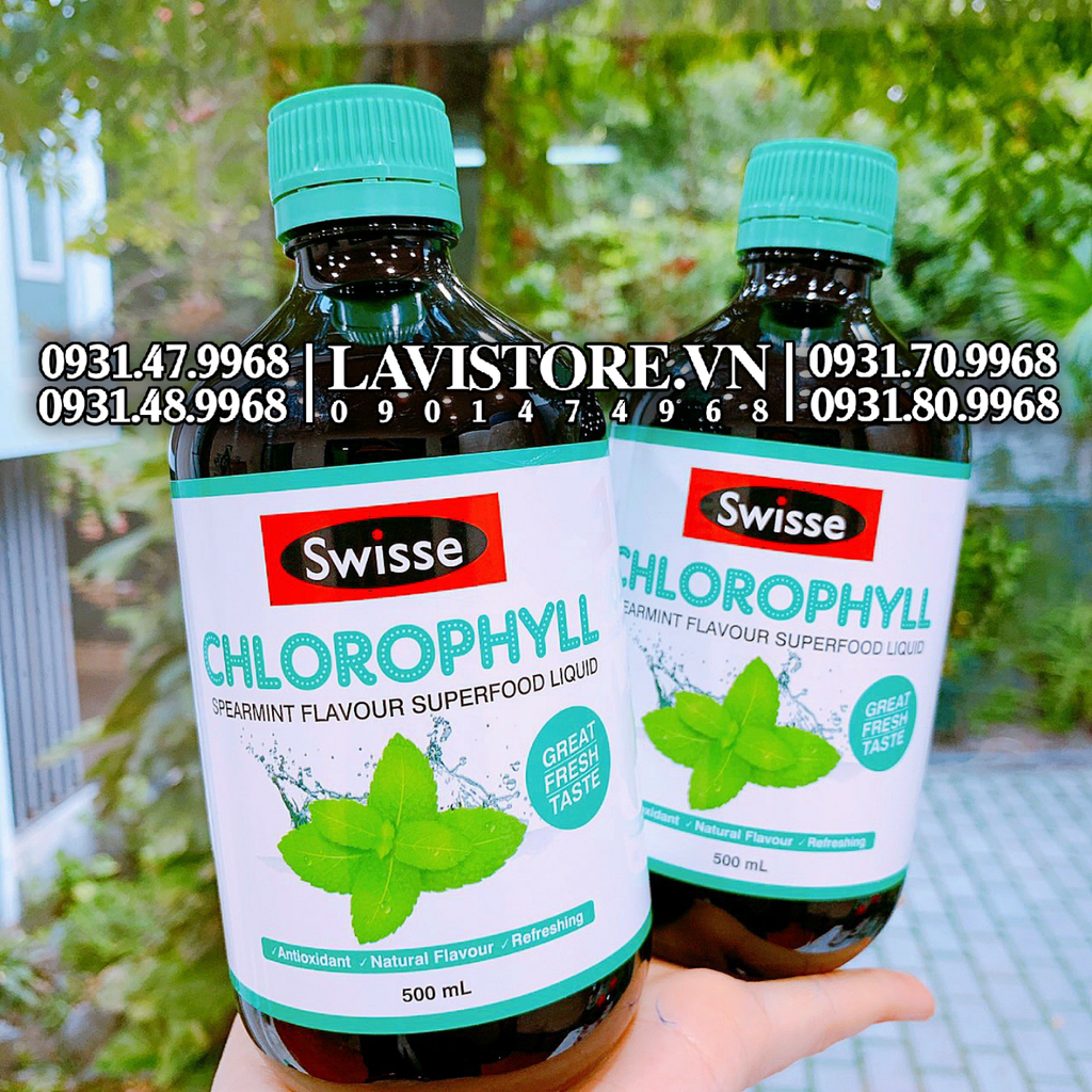 (10/2024) Nước diệp lục Swisse 500ml (Bạc Hà)