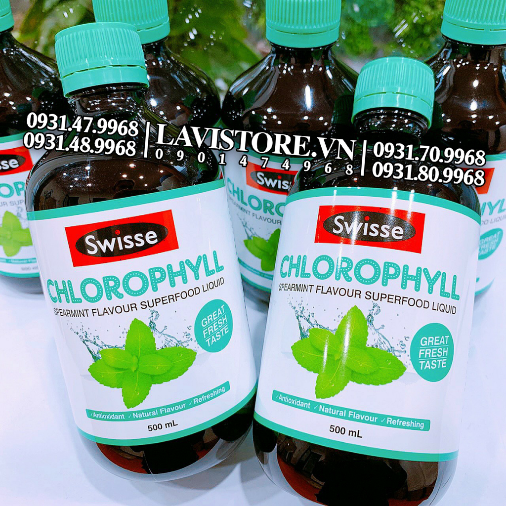 (10/2024) Nước diệp lục Swisse 500ml (Bạc Hà)