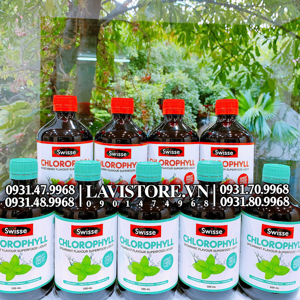 (10/2024) Nước diệp lục Swisse 500ml (Bạc Hà)
