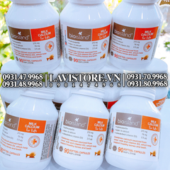 (08/2026) Milk Calcium Bioisland cho bé 90 viên