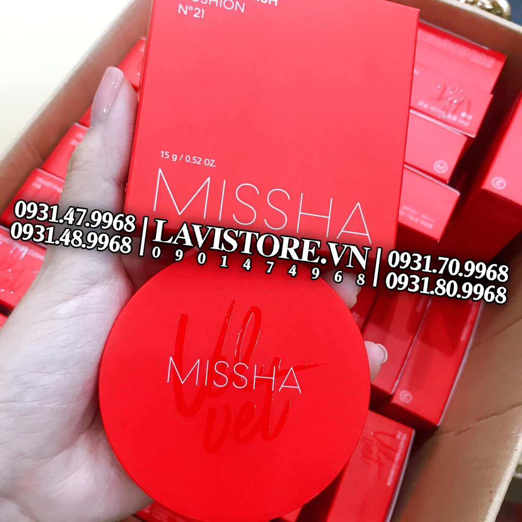 (12/2026) Cushion Missha HỘP ĐỎ - Tone 21