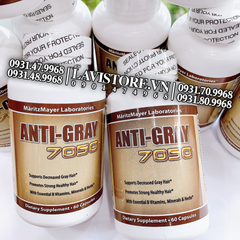 (12/2025) Viên uống trị tóc bạc Anti-Gray 7050 60 viên Mỹ