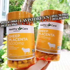 (02/2026) Nhau thai cừu Sheep Placenta 5000mg Healthy Care 100v