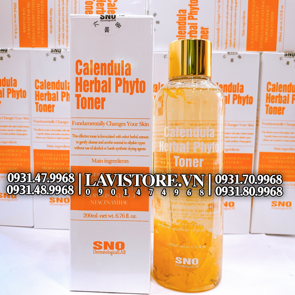 (03/2026)Toner hoa cúc SNO Calendula 200ml