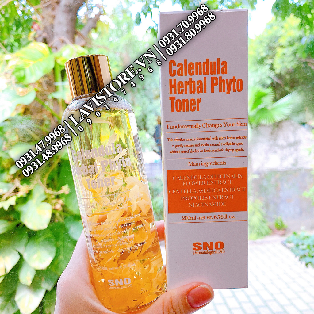 (03/2026)Toner hoa cúc SNO Calendula 200ml