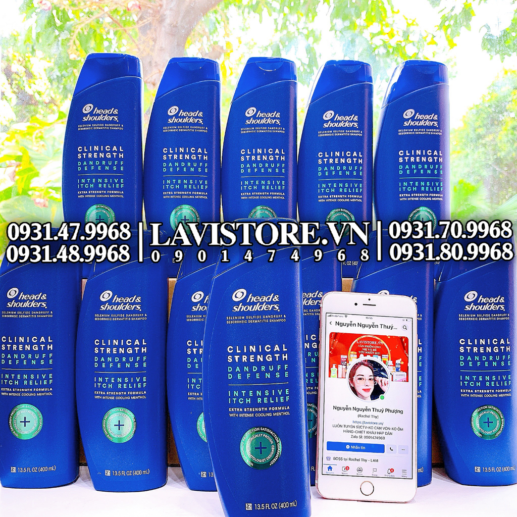 09/2024 (MÀU TÍM) Dầu gội Head & Shoulder Clinical Strength 400ml (Da Dầu)
