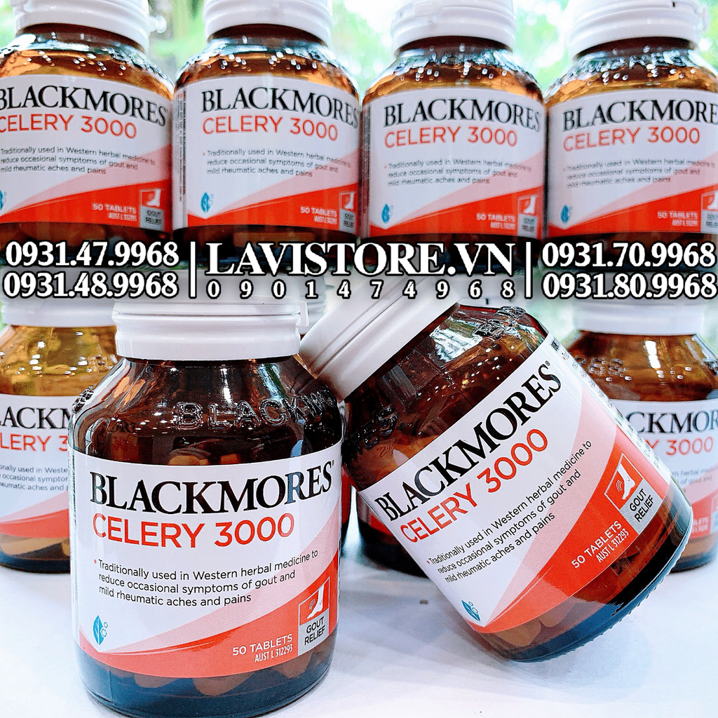 (01/2025) Viên uống điều trị bệnh Gout CELERY 3000 Blackmores 50v