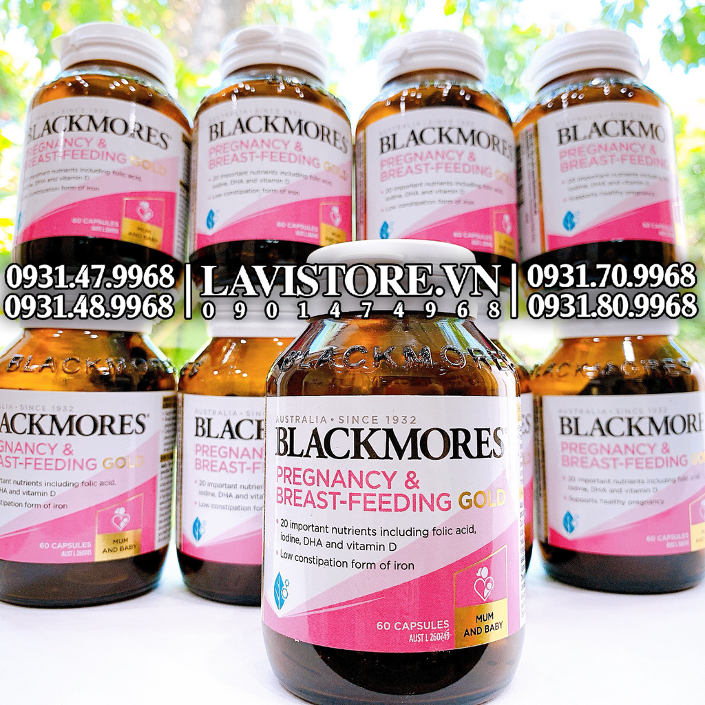 (04-07/2025) Bổ bầu Blackmores Pregnancy & Breast Feeding Gold 120v