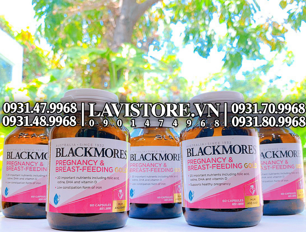 (04-07/2025) Bổ bầu Blackmores Pregnancy & Breast Feeding Gold 120v