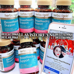 (04/2024) Lợi sữa Herbs Of Gold Breastfeeding Support 60v