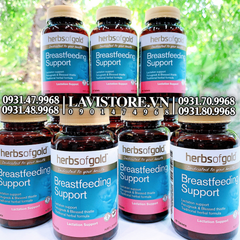 (04/2024) Lợi sữa Herbs Of Gold Breastfeeding Support 60v