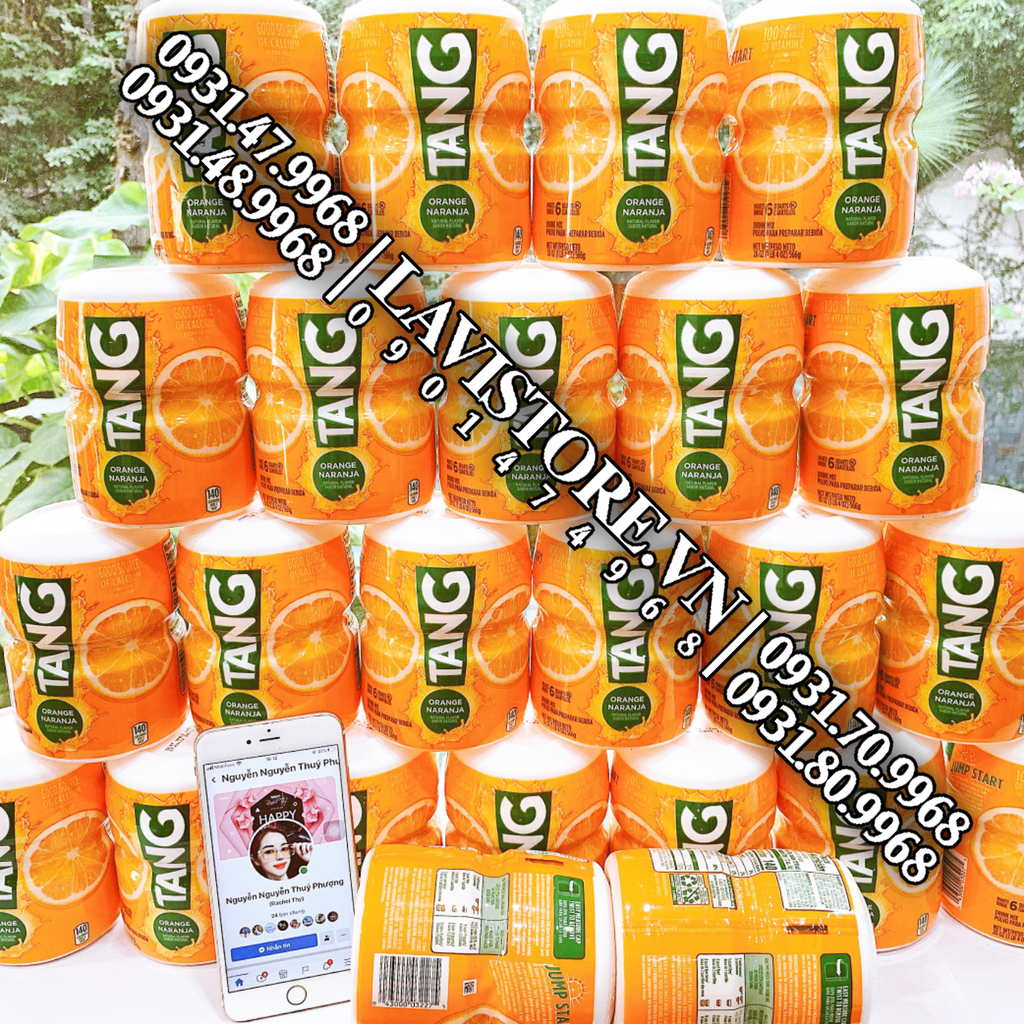 (01/2025) Bột cam TANG 2.04kg (HỘP THIẾC LỚN)