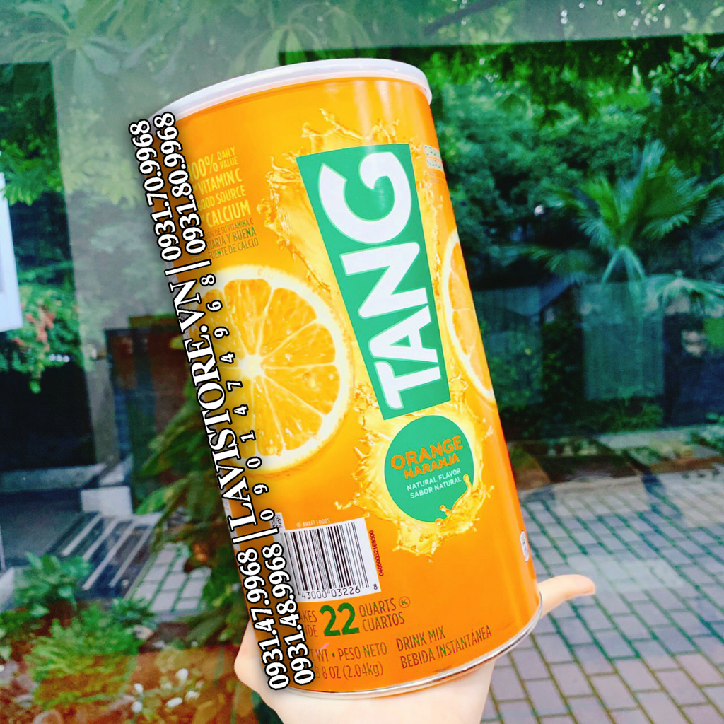 (01/2025) Bột cam TANG 2.04kg (HỘP THIẾC LỚN)