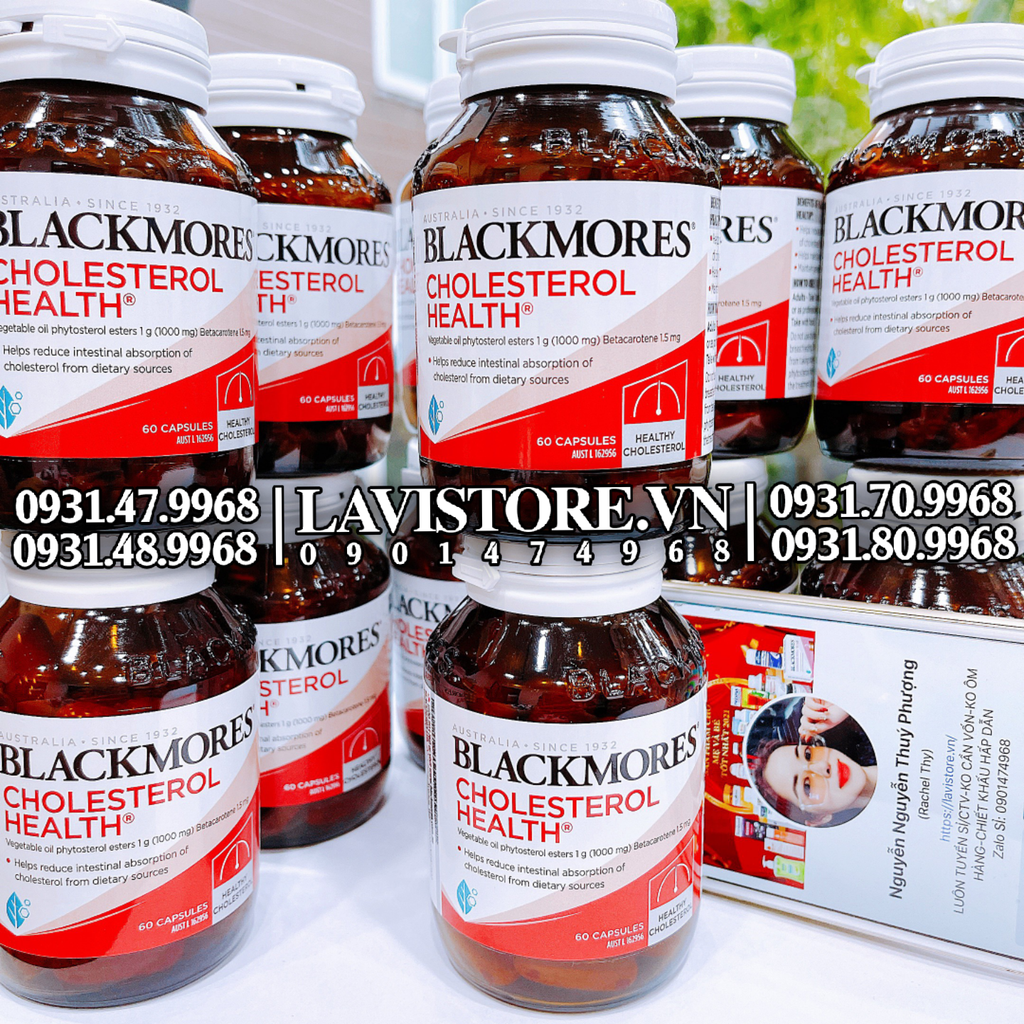 (08/2024) Giảm mỡ máu Cholesterol Health Blackmore 60v