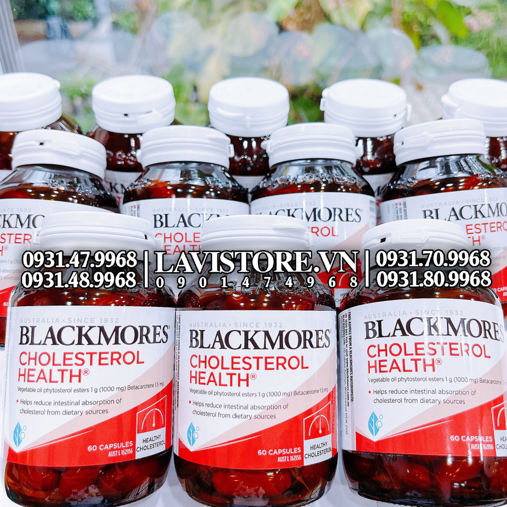 (08/2024) Giảm mỡ máu Cholesterol Health Blackmore 60v