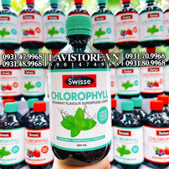 (10/2024) Nước diệp lục Swisse 500ml (Bạc Hà)