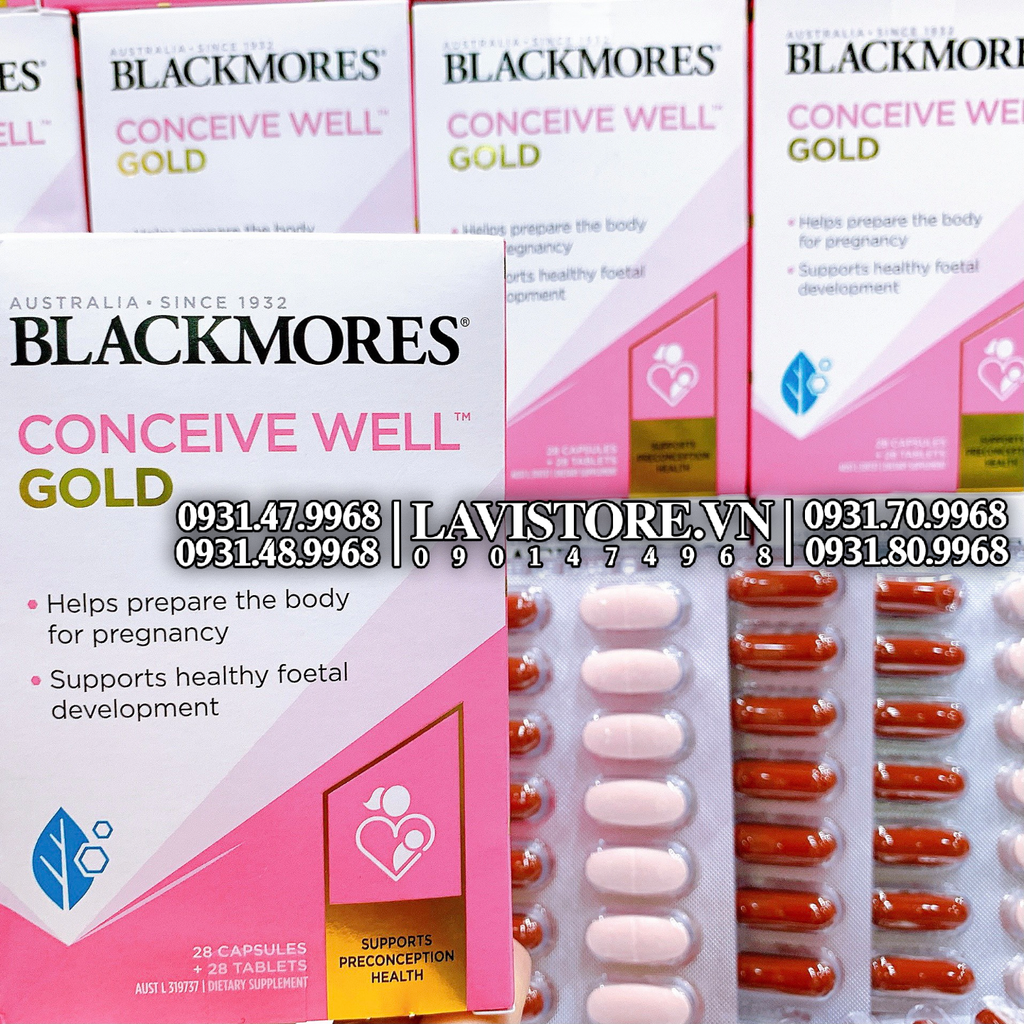 (10/2026) Tăng khả năng thụ thai Conceive Well Blackmores 56v