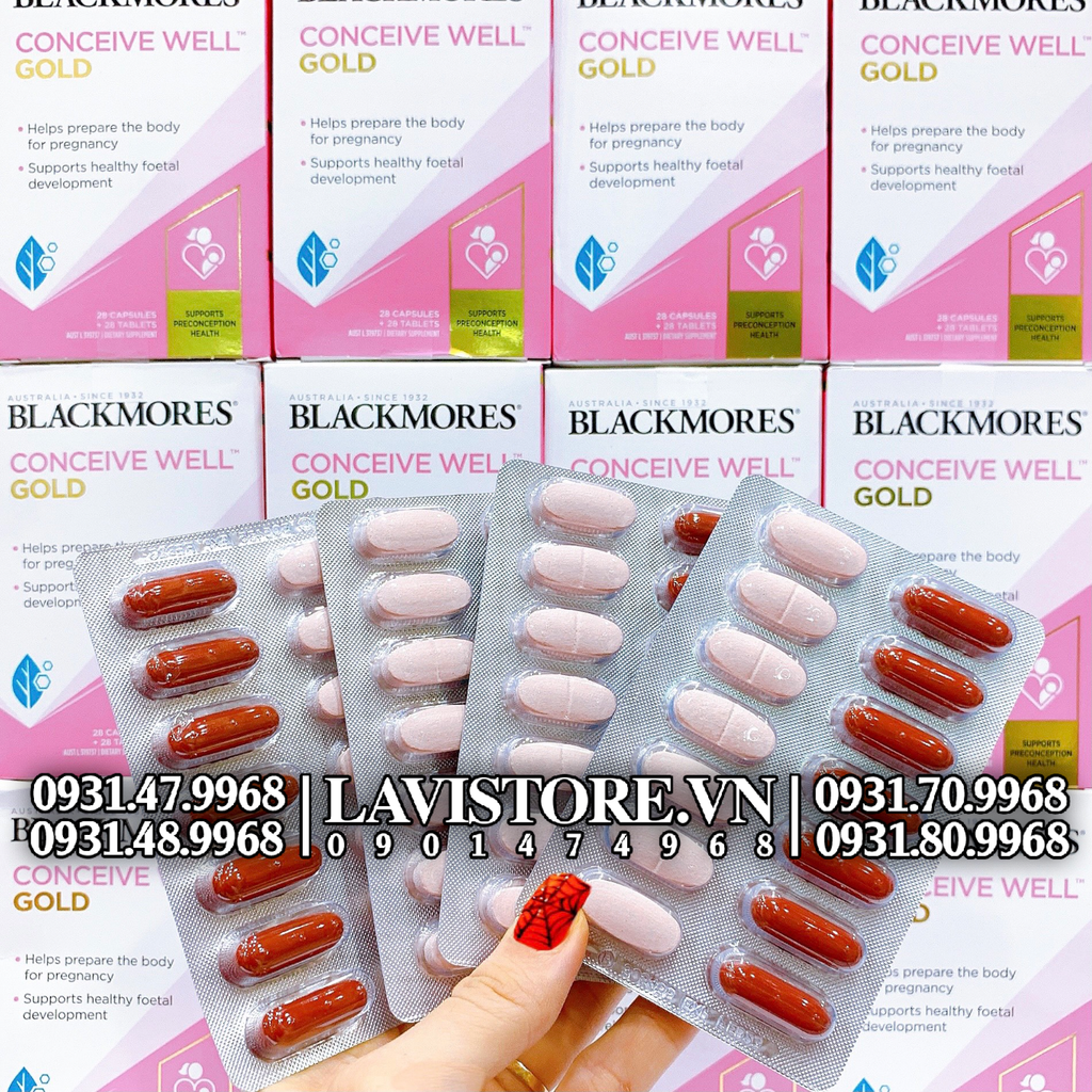 (10/2026) Tăng khả năng thụ thai Conceive Well Blackmores 56v