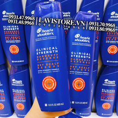 09/2024 (MÀU TÍM) Dầu gội Head & Shoulder Clinical Strength 400ml (Da Dầu)