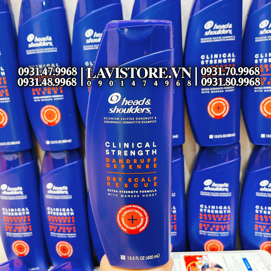 09/2024 (MÀU TÍM) Dầu gội Head & Shoulder Clinical Strength 400ml (Da Dầu)