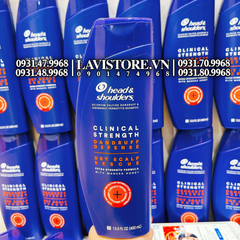 09/2024 (MÀU TÍM) Dầu gội Head & Shoulder Clinical Strength 400ml (Da Dầu)