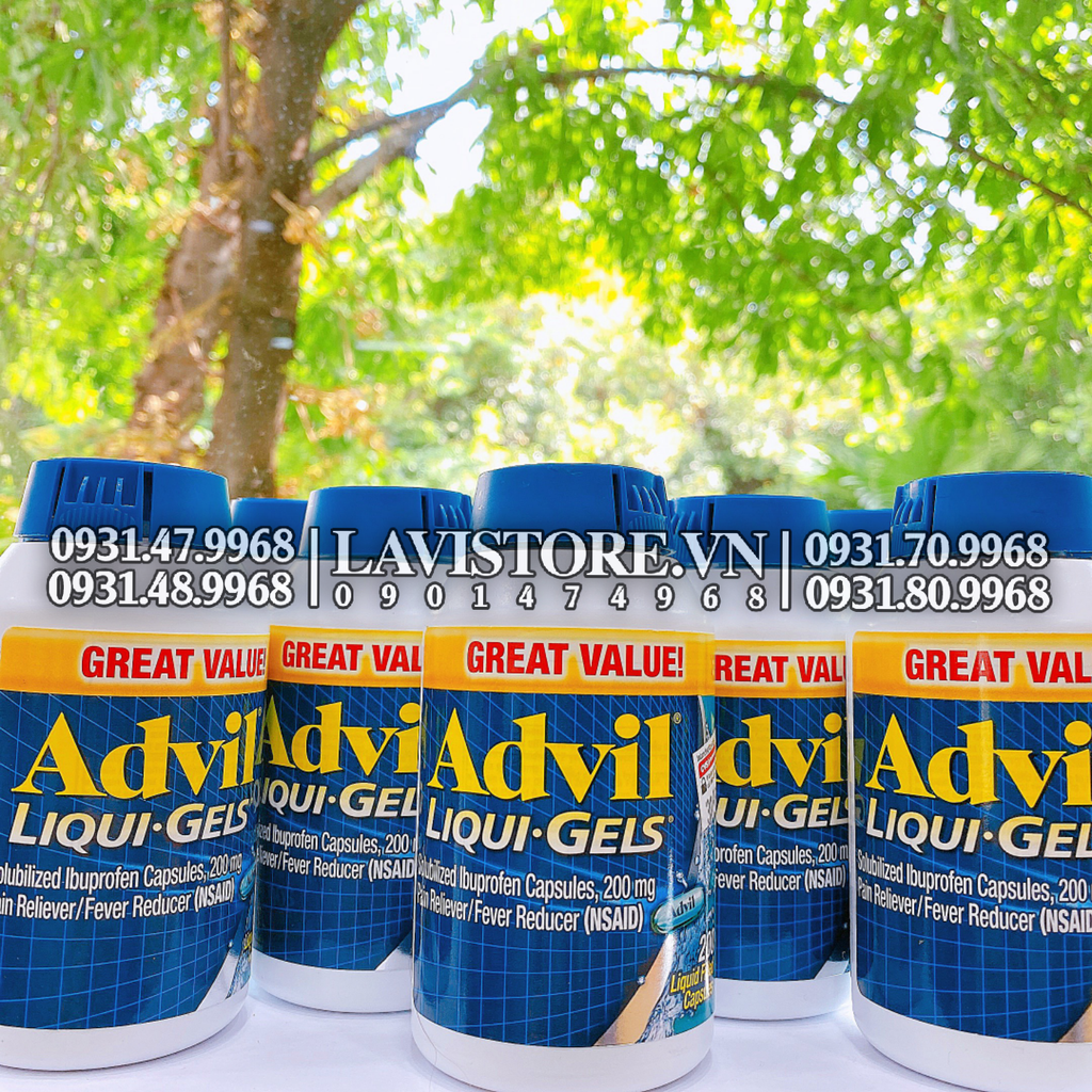 (08/2023) Thuốc giảm đau Advil 200v dạng Gel