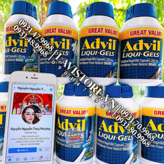 (08/2023) Thuốc giảm đau Advil 200v dạng Gel