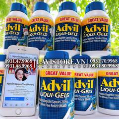 (08/2023) Thuốc giảm đau Advil 200v dạng Gel